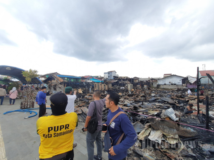 Pasca Kebakaran di Jalan AM Sangaji Kota Samarinda