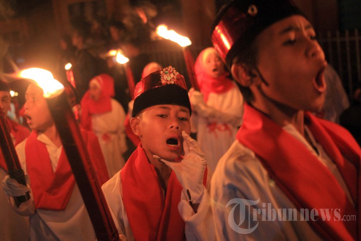 Pawai Obor Malam Takbiran di Karo
