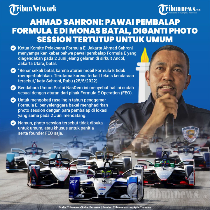 Pawai Pembalap Formula E Batal