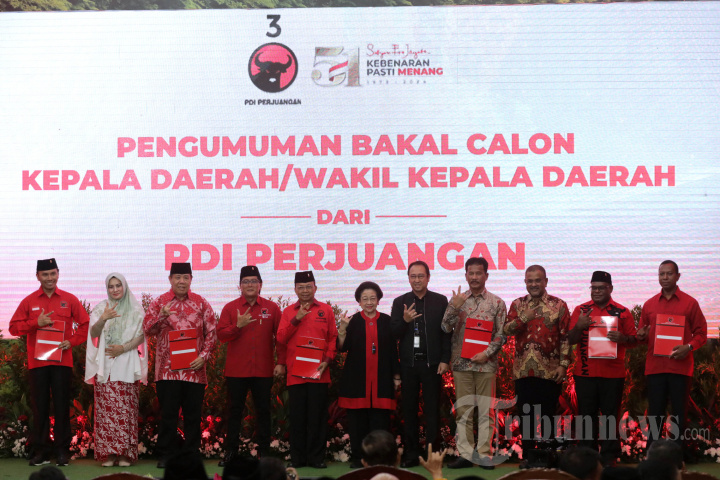 PDI Perjuangan Beri Rekomendasi Bakal Calon Kepala Daerah