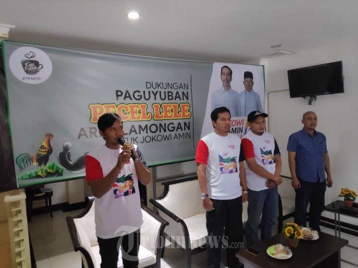 Pecel Lele Lamongan Dukung Pasangan Jokowi-Maaruf Amin