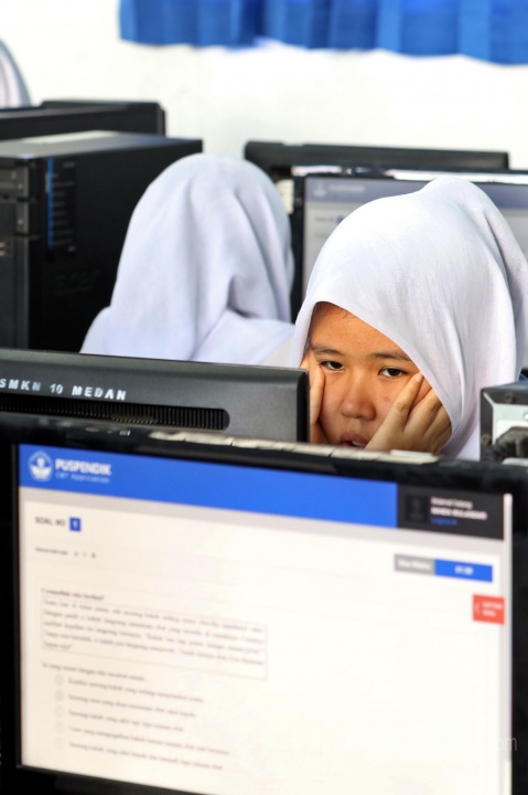 Pelaksanaan UNBK di Medan