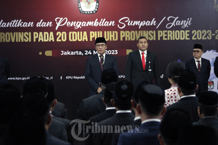 Pelantikan Anggota KPU Provinsi Periode 2023-2028