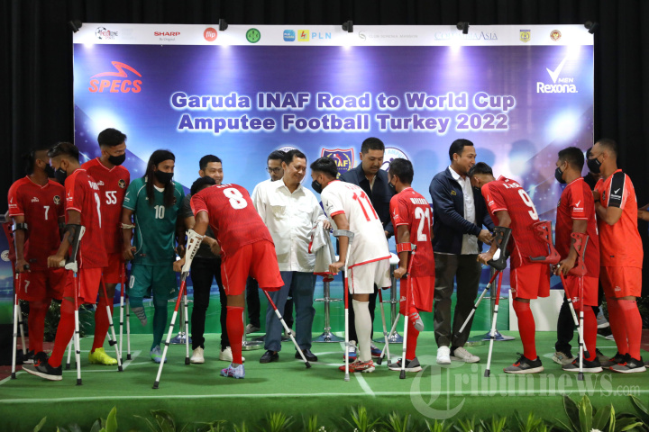 Pelepasan Tim Garuda INAF Menuju Piala Dunia Sepak Bola Amputasi