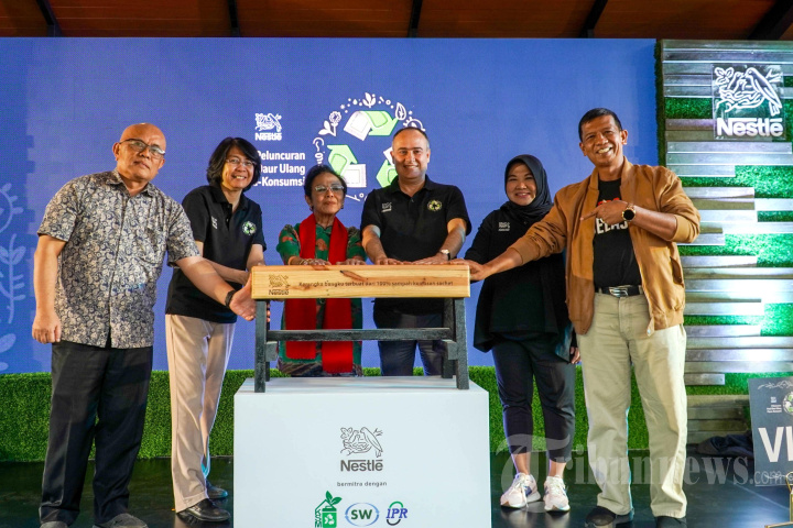 Peluncuran Produk Daur Ulang Nestle