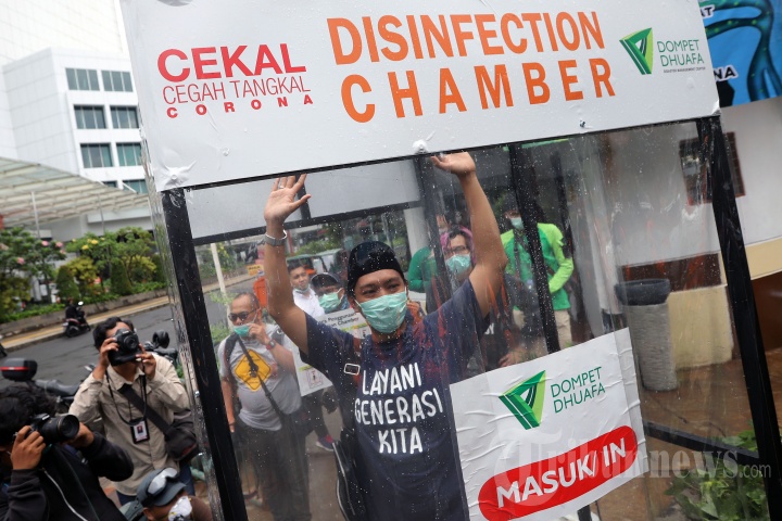 Pemasangan Disinfection Chamber di Kawasan Blok M