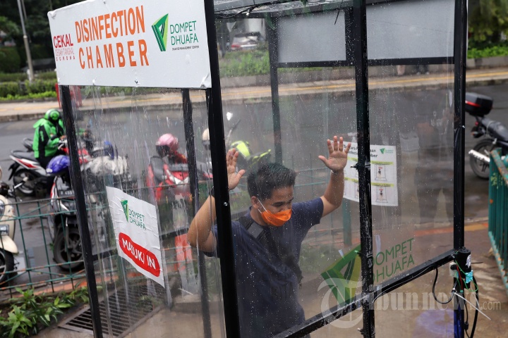 Pemasangan Disinfection Chamber di Kawasan Blok M