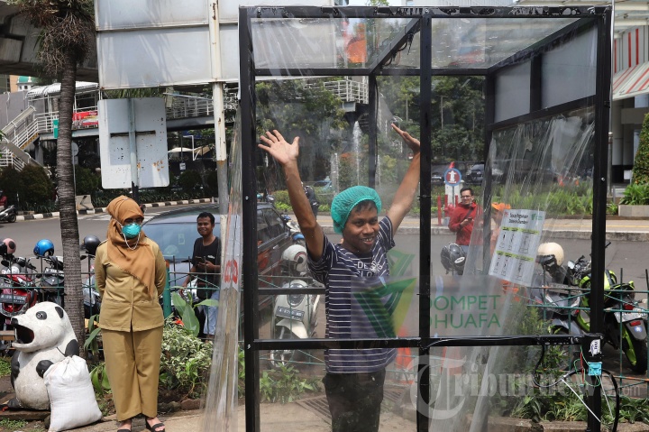 Pemasangan Disinfection Chamber di Kawasan Blok M