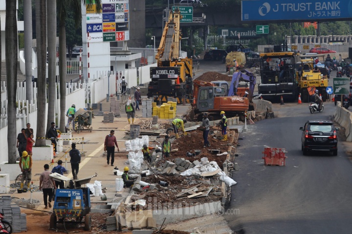 Pembangunan Jalur Pedestrian Sudirman-Thamrin Dikebut