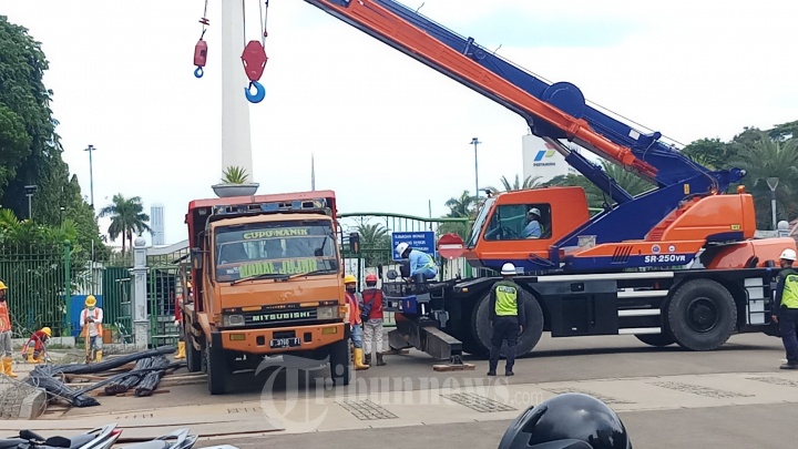 Pembangunan Proyek MRT Fase 2 Silang Monas