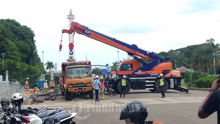 Pembangunan Proyek MRT Fase 2 Silang Monas