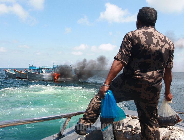 Penenggelaman 6 Kapal Nelayan Asing di Pulau Datok