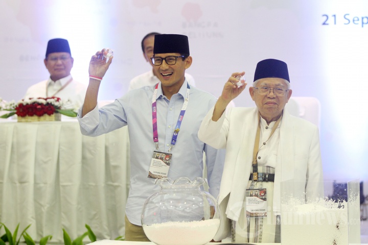 Penetapan Nomor Urut Capres dan Cawapres
