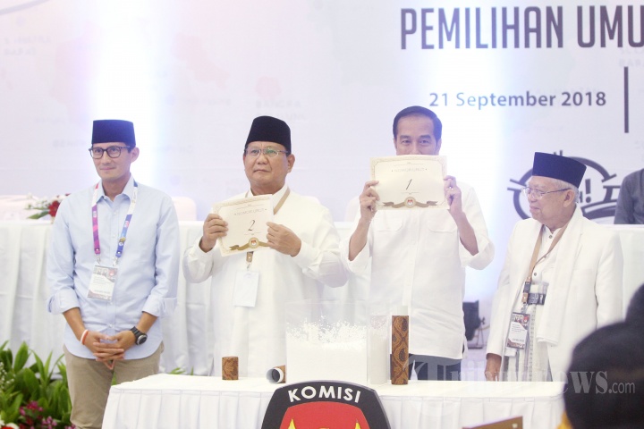 Penetapan Nomor Urut Capres dan Cawapres