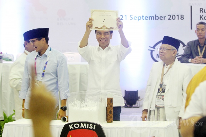 Penetapan Nomor Urut Capres dan Cawapres
