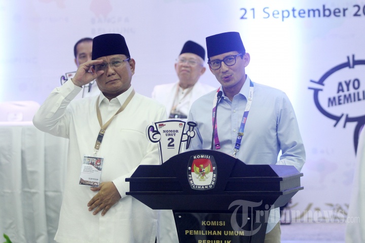 Penetapan Nomor Urut Capres dan Cawapres