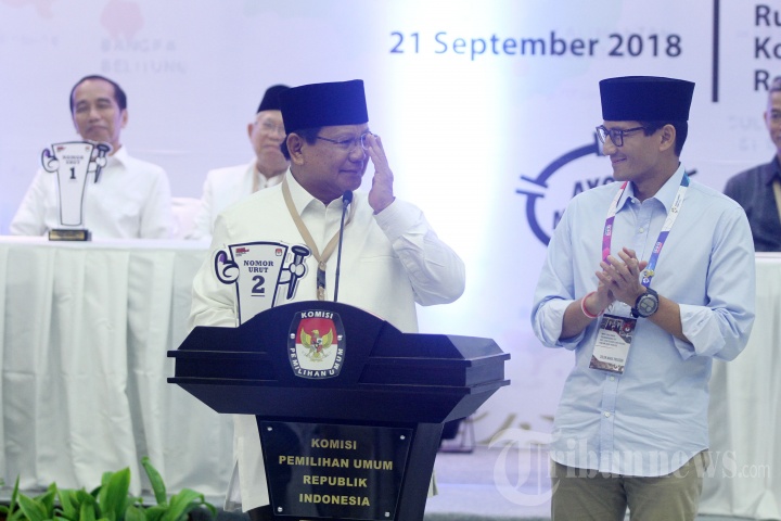 Penetapan Nomor Urut Capres dan Cawapres