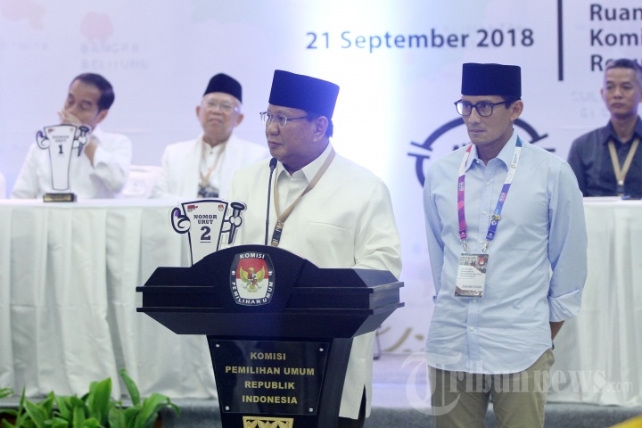 Penetapan Nomor Urut Capres dan Cawapres