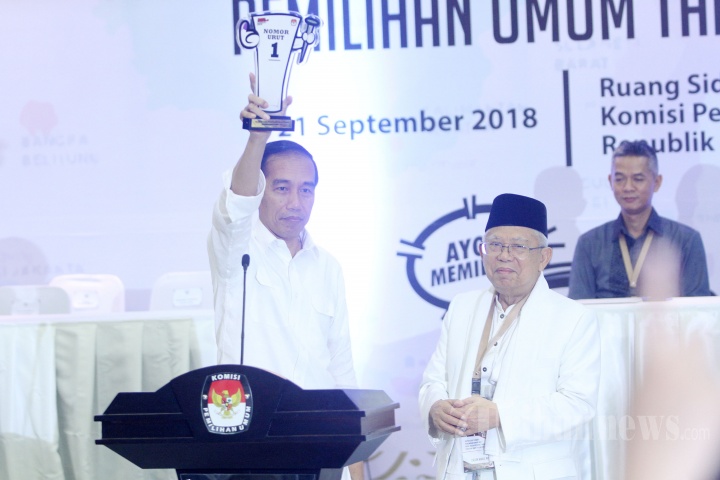 Penetapan Nomor Urut Capres dan Cawapres