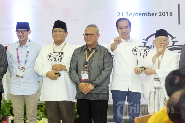 Penetapan Nomor Urut Capres dan Cawapres