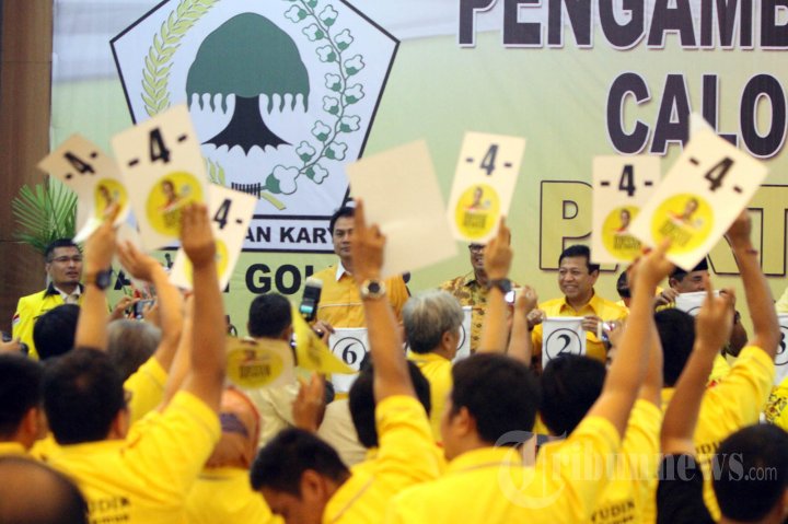 Pengambilan Nomor Urut Caketum Partai Golkar