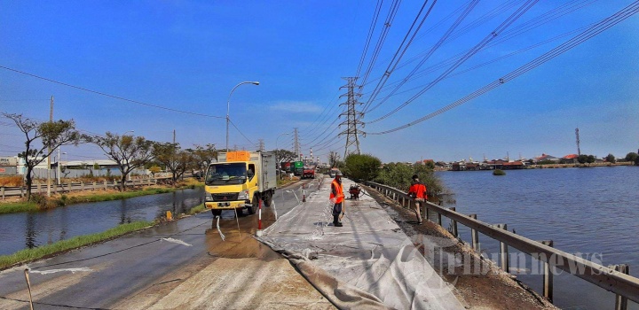 Pengecoran Jalur Pantura Semarang-Demak