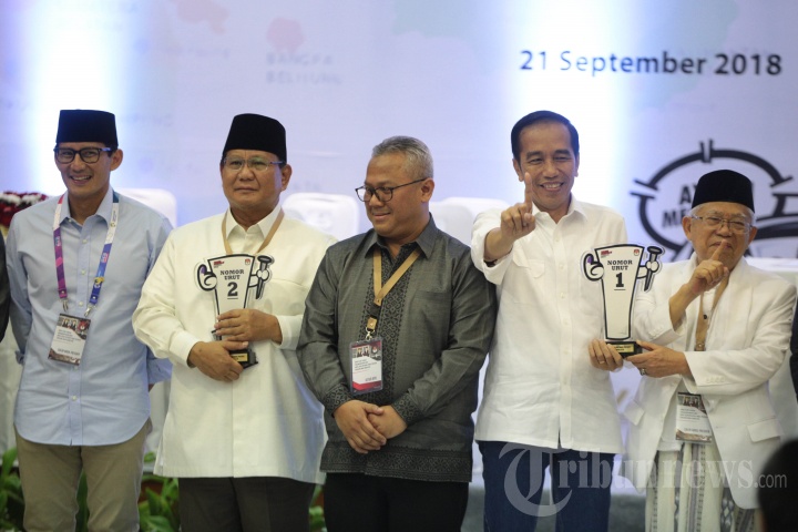 Pengundian Nomor Urut Capres dan Cawapres 2019
