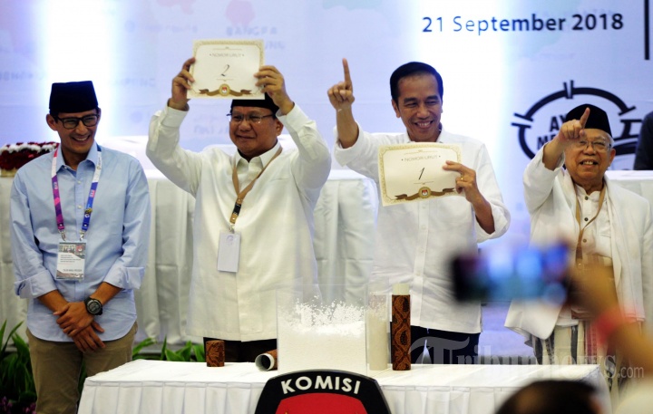 Pengundian Nomor Urut Capres dan Cawapres 2019