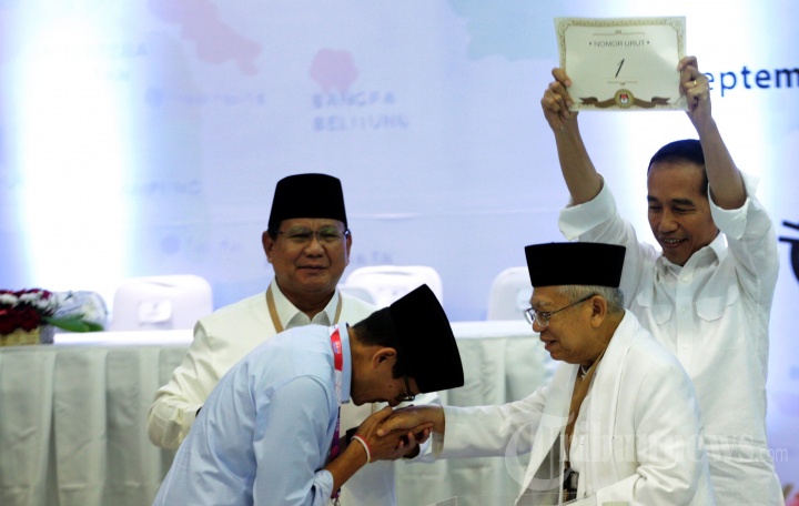 Pengundian Nomor Urut Capres dan Cawapres 2019
