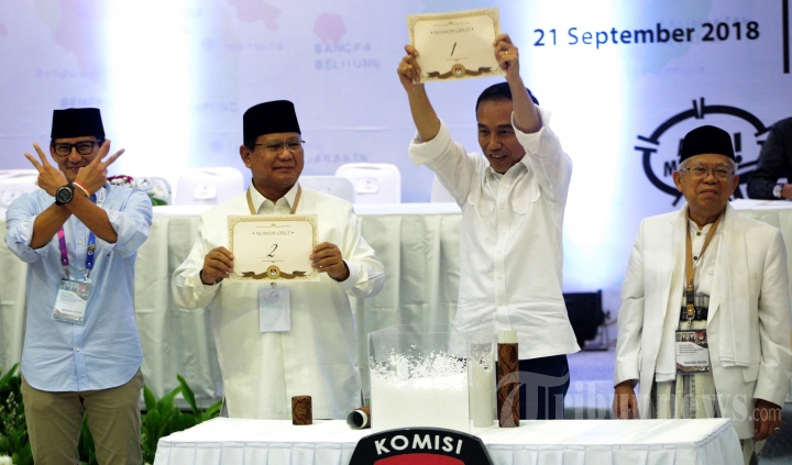 Pengundian Nomor Urut Capres dan Cawapres 2019