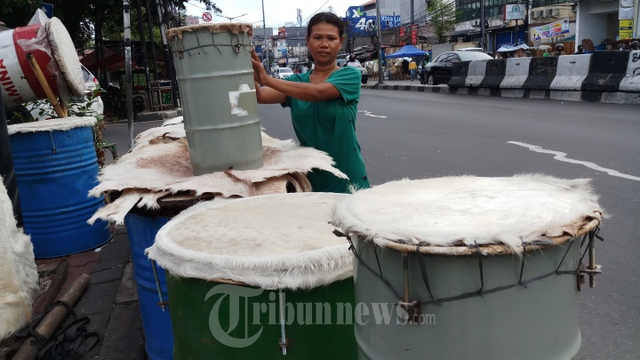 Penjual Bedug Lebaran di Masa Pandemi Covid-19