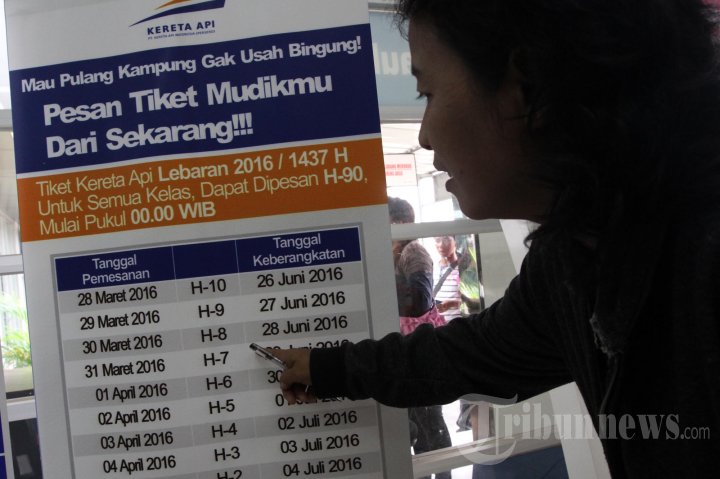 Penjualan Tiket Kereta Api Lebaran Mulai Dibuka