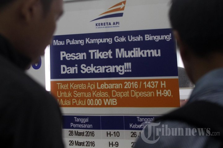 Penjualan Tiket Kereta Api Lebaran Mulai Dibuka