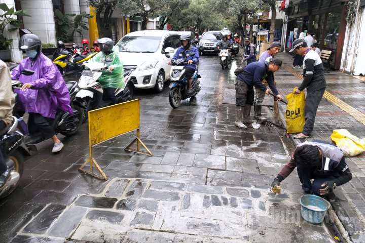 Perbaikan Jalan Braga Kota Bandung