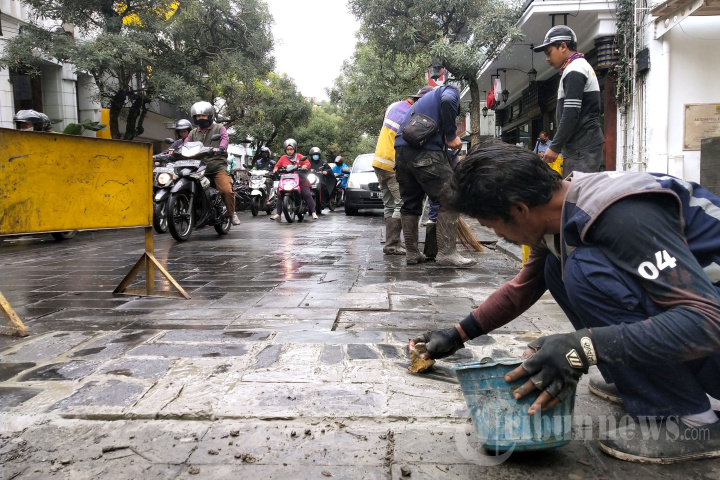 Perbaikan Jalan Braga Kota Bandung