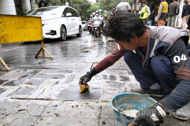 Perbaikan Jalan Braga Kota Bandung
