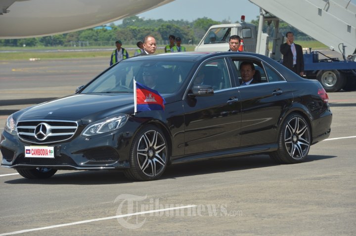 Perdana Menteri Kamboja Tiba di Halim Perdana Kusuma