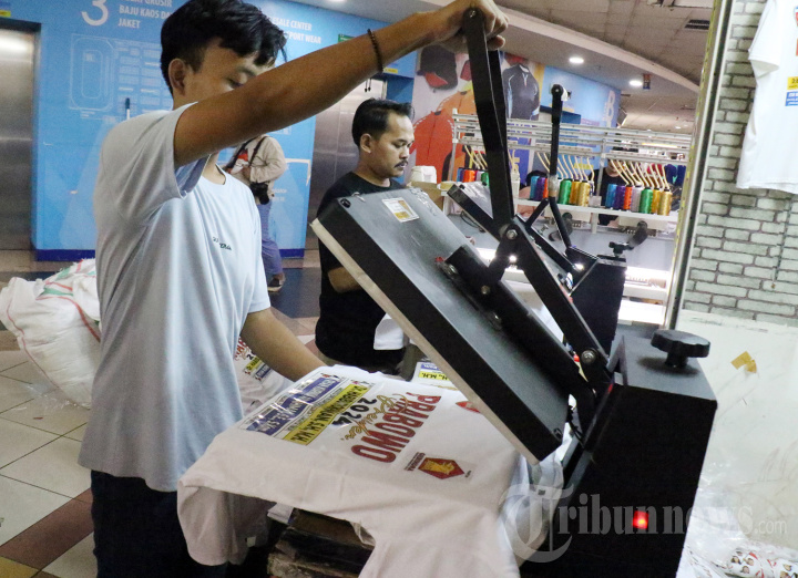 Permintaan Sablon Kaos Kampanye Capres Meningkat