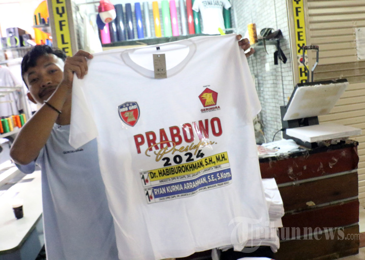 Permintaan Sablon Kaos Kampanye Capres Meningkat