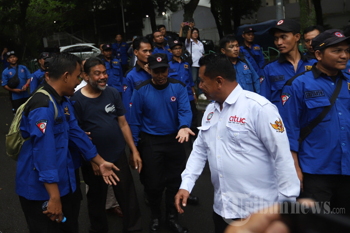 Pertemuan Ganjar Pranowo dengan Presiden Konfederasi SPSI