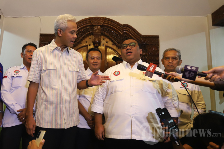 Pertemuan Ganjar Pranowo dengan Presiden Konfederasi SPSI