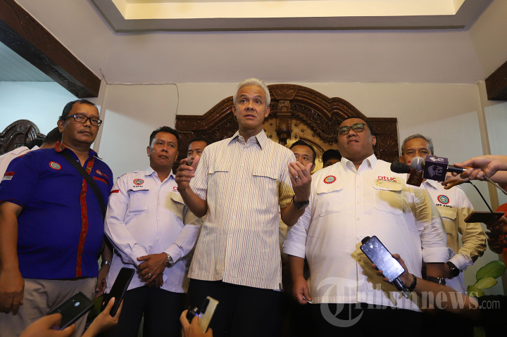 Pertemuan Ganjar Pranowo dengan Presiden Konfederasi SPSI