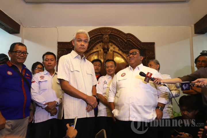 Pertemuan Ganjar Pranowo dengan Presiden Konfederasi SPSI
