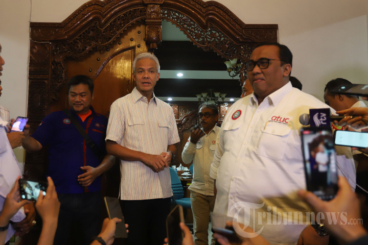 Pertemuan Ganjar Pranowo dengan Presiden Konfederasi SPSI