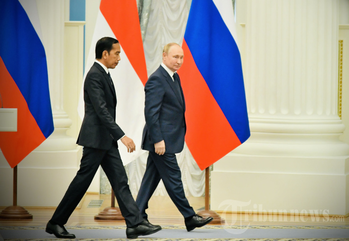 Pertemuan Presiden Jokowi dengan Presiden Putin