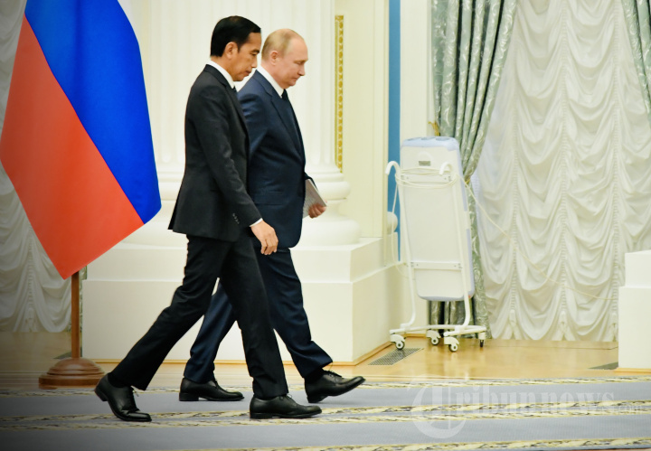 Pertemuan Presiden Jokowi dengan Presiden Putin