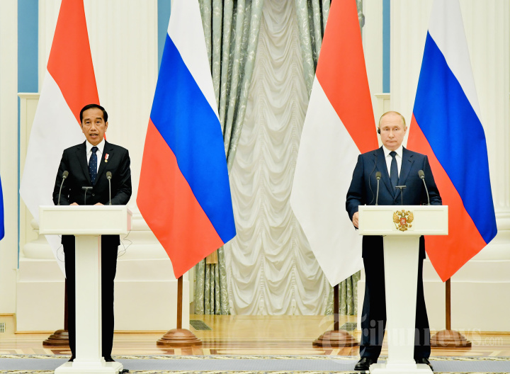 Pertemuan Presiden Jokowi dengan Presiden Putin