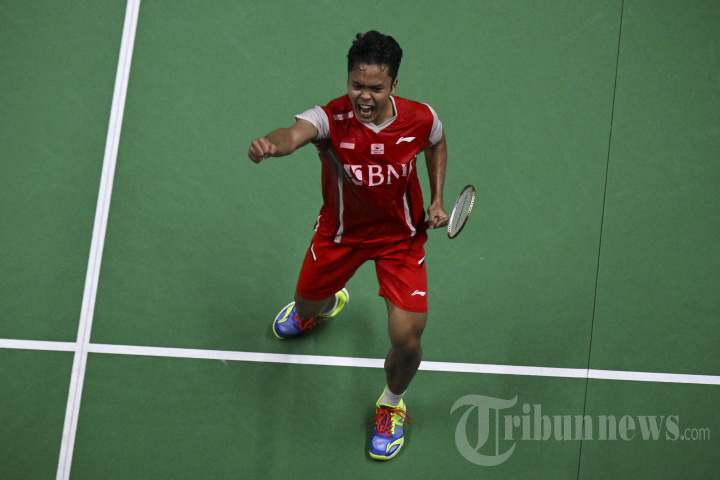 Piala Thomas: Anthony Ginting Bungkam Kento Momota