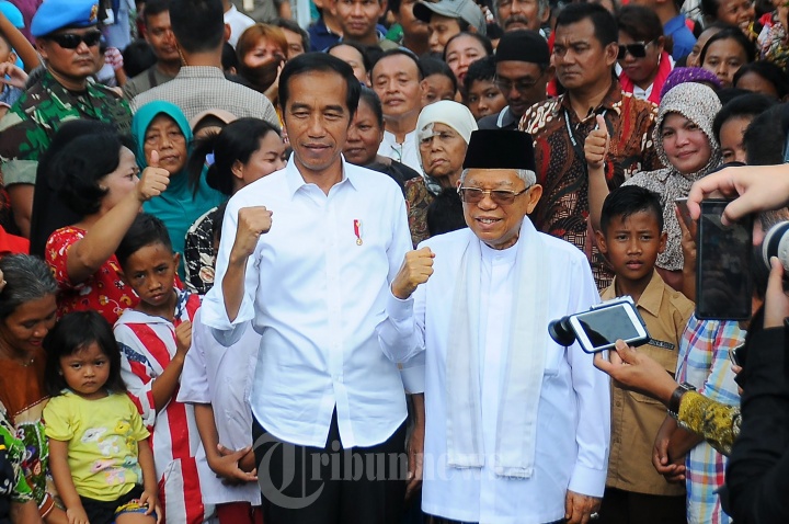 Pidato Kemenangan Pasangan Jokowi Maaruf Amin