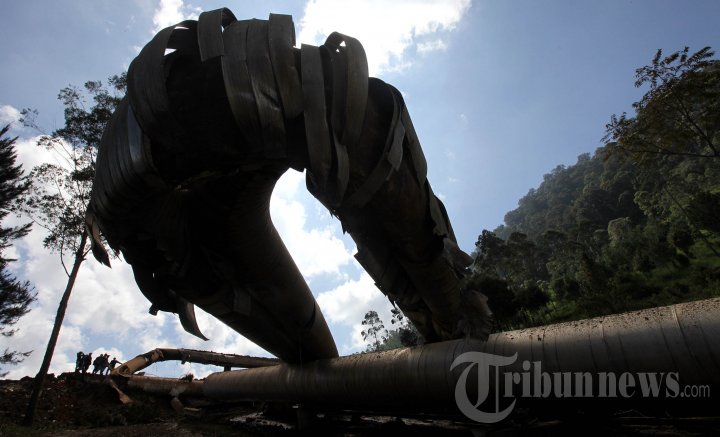 Pipa Gas Geotermal Hancur Karena Longsor